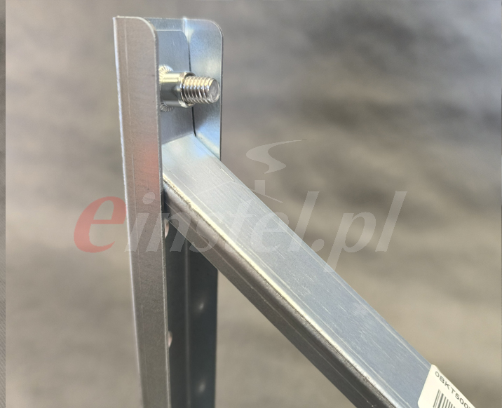 Łącznie wspornika na śruby - kominy ocynkowane do wentylacji